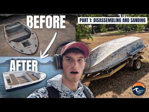 I Bought My First 3m Dinghy / Skiff… 4 Days of Sanding | 9.9HP Mariner Project Boat Build Ep 1