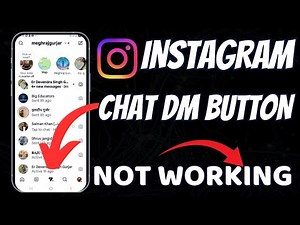 Instagram DM Button Not Working | Instagram Solution 2025 | Instagram app not working solution Today