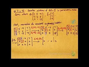 Parametric vector form example