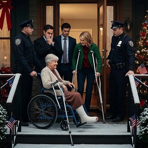 My Son Laughed When His Wife Broke My Foot — So I Brought A Voice Recorder And Two Officers To Christmas Dinner By the time I limped up my own brownstone steps on Christmas Day, my right foot in a cast and my cardigan buttoned over a small gray voice recorder, I knew exactly how this night would end. The table inside was set like a holiday commercial—turkey, candles, garland on the banister I’d been shoved down three days earlier. Three days since my daughter-in-law Melanie put both hands betwee