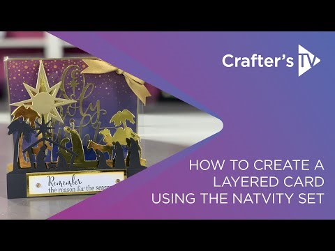 How to create a layered card with acetate | Nature's Garden Nativity
