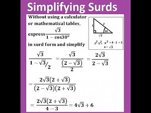 Simplifying Surds
