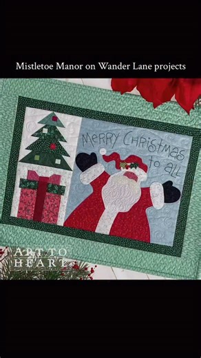 🎄It’s the most wonderful time of the year!! Gift ideas that are quick to make. Mistletoe Crossing from my “On Wander Lane” pattern series is available now in PRINT and PDF. The buttons are also available. Link in my profile. | Nancy Halvorsen