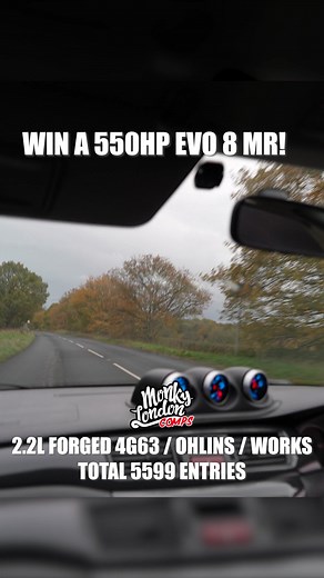 🎌Win this JDM import 550hp 2.2L Mitsubishi Evolution 8 VIII MR manual! To enter click learn more or type Monky London Comps into Google👍 Super clean Evo 8 with a top choice modifications list ideal for any aspiring full sender. 2.2L fully forged motor with billet stroked crank, 272 Kelford cams, Blouch XTR760 turbo, CTEC manifold, Tial 60mm external gate, Syvecs S6 standalone ECU, Ohlins suspension, Work Emotion wheels, alcantara/carbon interior, 100% rust free and drives beautifully. Perfect 