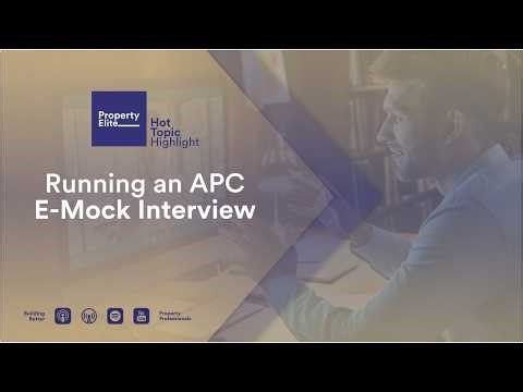Running an RICS APC E-Mock Interview