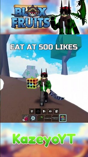 EAT for LIKES | Blox Fruits #Kazeyo #KazeyoYT #BloxFruits #ROBLOX