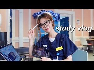 A realistic medical student study vlog