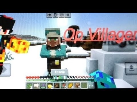Playing Minecraft OP VILLAGER MOD #minecraft #op villager #minecraft mod