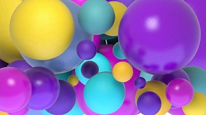Balls, Bubbles, Pattern. Free Stock Video
