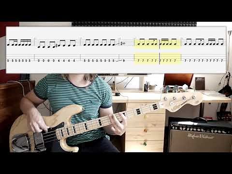 The Pixies - Where Is My Mind (bass cover with tabs in video)