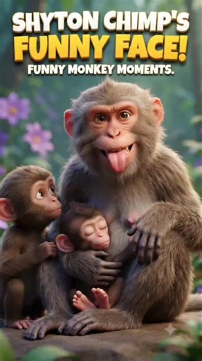 🐒 SHYTON CHIMP'S FUNNY FACE! | Funny Monkey Moments 🐵 #shortvideos #monkey #animals