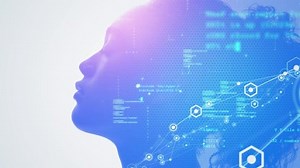 AI（人工知能）のコンセプト。 深い学習。 デジタル変換。