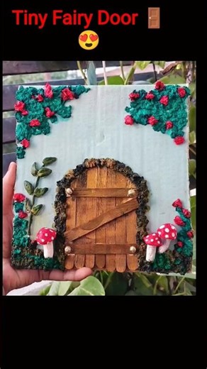 Cardboard se Banaya Magical Fairy Door 🚪✨ | So Cute! #shorts