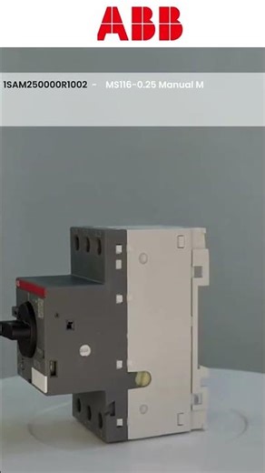 ABB 1SAM250000R1002 MS116-0.25 Manual Motor Starter | ElectriHub
