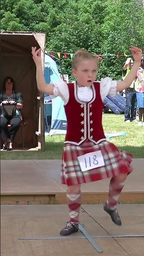 Future #highlanddancing star shows her Scottish #Sword dance skills at 2023 Drumtochty Games #shorts