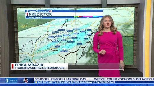 20K views · 103 reactions | There is a chance for light snow showers and a wintery mix for some today. Winds are gusty as well. For more details, visit https://trib.al/1k26RAq -Meteorologist Erika Mrazik | WBOY - StormTracker 12 | Facebook