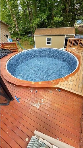 Above Ground Pool Liner Change: Before and After!