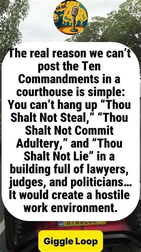 The Ten Commandments At The Courthouse#funny #joke #humor