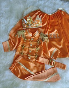 Personalized Prince Costume: Orange & Gold Royal Outfit With Cape - Etsy