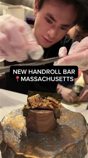 New handroll bar 📍Nohri #boston #bostontiktok #massachusetts #handroll