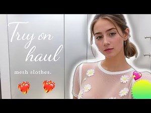 Yoga 💞 Sheer Transparent Haul 2026 (4K) | Lingerie, Micro Bikini & Outfits + Transparent #tryonhaul