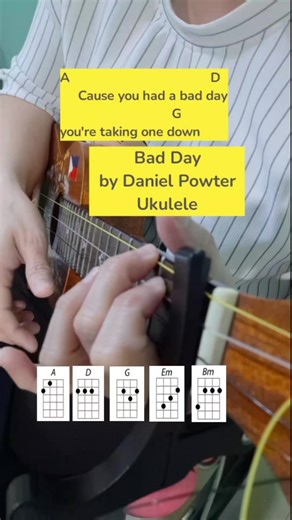 Learn to Play 'Bad Day' by Daniel Powter on Ukulele