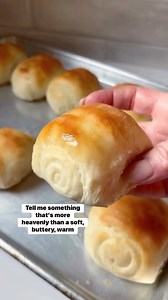 Want the Homemade Rolls recipe? Comment below, and I’ll DM it to you! 💌Tell me something more heavenly than a soft, warm, buttery homemade roll fresh from the oven... I’ll wait! 😍 These rolls are super easy to make, and they never fail to impress. 🙌They’re a staple at our family dinners, and here’s a tip—make a big batch and freeze some so you can enjoy fresh rolls with any meal. Trust me, these are ALWAYS the talk of the table! | Tastes Better From Scratch