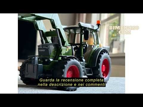 Recensione del bruder 02182 - Trattore Fendt Vario 211 con caricatore frontale e rimorchio posterior