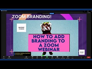 You can now add branding to your Zoom webinar!!