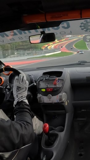 Driving the 24 Hours of Spa in Citroën C1 today! 100 near-identical cars on a 7km track. 80 horsepower if the weather is ok. Downshift from 4th to 3rd up the Eau Rouge/Radillion because the car loses speed uphill🤣 if you're around this weekend, come say hi at pitbox 42 (no entry fee!). Live broadcast in stories! #spafrancorchamps #f1 #c1 #24h #racing #funny | Misha Charoudin