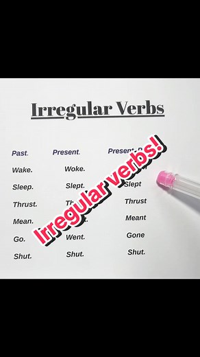 Mastering Irregular Verbs in English