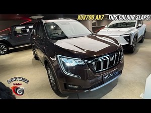 🔥 This Burnt Sienna XUV 700 AX7 2025 Just BLEW My Mind – Must Watch!