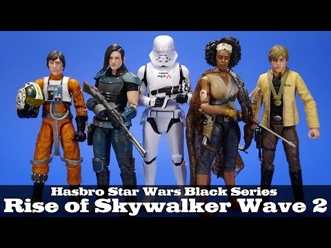 Star Wars Black Series Rise of Skywalker Wave 2 Cara Dune Jannah Luke Skywalker Jet Trooper Wedge