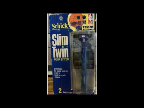 Vintage 1989 Schick Slim Twin Cartridge Razor Shave Review