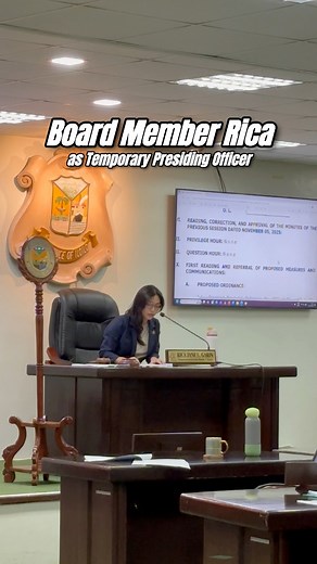BM Rica as Temporary Presiding Officer during the 20th Regular Session of the 15th Sangguniang Panlalawigan. #AlagaKaNiDocNanay #DocNanayAtYourService #WeAreOneInDistrict1 #BMRica #BMJoan | Dr. Janette Loreto-Garin