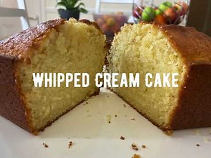Whipped Cream Cake Recipe
