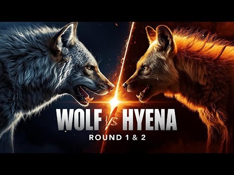 Wolf vs Hyena – Who Dominates the Wild? 🐺🆚🦊