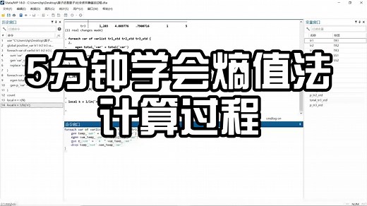 5分钟学会熵值法计算过程（代码分享）