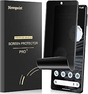 for Google Pixel 8 Pro Privacy Screen Protector, [Case Friendly] [Anti-Scratch] Flexible Privacy Film for Pixel 8 Pro 5G (6.7"), Full Adhesive, Self-Healing, 3D Curve Fit, Touch Sensitive