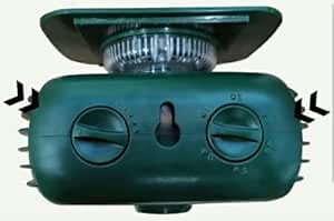 Ultrasonic Repellent,Solar Outdoor Animal Repeller,Sunscreen & Waterproof Motion Sensor, 5 Modes to Repel Dog, Cat, Squirrel, Raccoon, Rabbit, Fox,Bird ,Mice with LED Flash Lights & Alarm