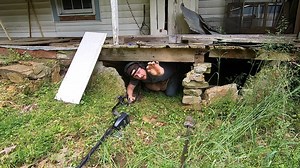 665K views · 6K reactions | Join me as I crawl under this old house with a metal detector to see what's hiding under there. #metaldetecting #treasure | Zach Byrd Adventure Hour | Facebook