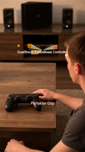 DualShock4 Kabelloser Controller Dual-Vibrations-Gamecontroller 6-Achsen-Gyrosensor-Gamepad kompatibel mit PS4/PS4 Slim/PS4 Pro/PC Gaming-Zubehör