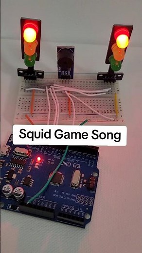 Squid Game Song | Arduino | Buzzer | Semaphore Led | Robotics #squidgame #robotics #diy #viral
