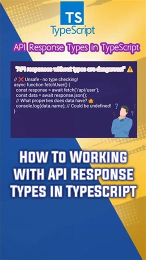 How To Working with API Response Types in TypeScript ? Explained in 60 Seconds 🚀