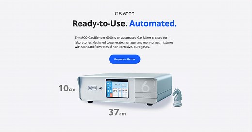 GB 6000 - Gas Mixer For Laboratory - Gas Blender