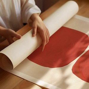 Poster Mockup With Person | Poster Roll Mockup | Unrolling Rolling Poster | Close up Detail Mockup | PSD Photoshop Photopea Mockup | Minimal - Etsy