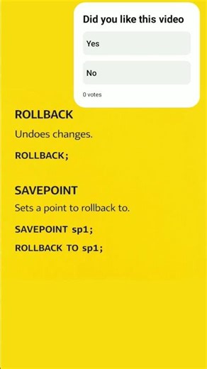 TCL commands #interview #english #computerscience #databaseconcepts #computerprogramming #exam