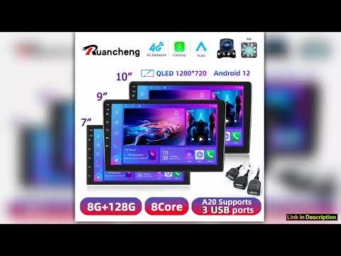 X2din Android 12 Car Radio Multimedia Player Universal 7 9 10 Carplay Stereo 4G GPS DVD For Nissan