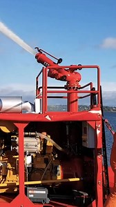 The firefighters set up the fire fighting pumps to pump fire fighting waters. These pumps can reach too far away, making an excellent view on the waters. | Interesting Engineering