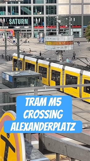 Tram M5 Crossing Alexanderplatz #trainspotting #tramspotting #publictransport